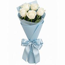 Букет 5 Белых роз Проуд #REPLACE_PRED# Дергачах