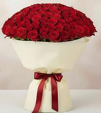 Букет 101 Красная роза Милано в Дергачах