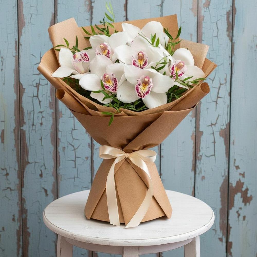 Букет цветов из: Орхидеи и Розы в Дергачах