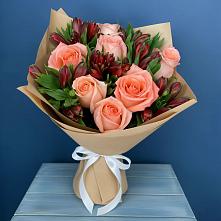 Букет цветов из:  Розы и Альстромерии #REPLACE_PRED# Дергачах