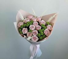 Букет цветов из:  Розы и Хризантемы в Дергачах