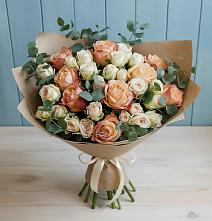 Букет цветов из:  Альстромерии и Розы #REPLACE_PRED# Дергачах