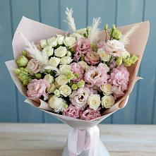 Букет цветов из:  Альстромерии и Розы в Дергачах