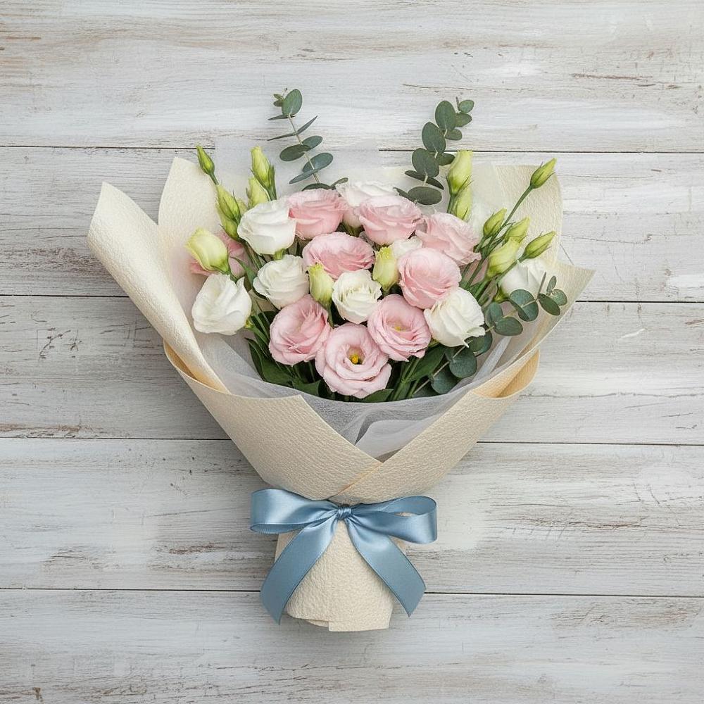 Букет цветов из: Лизиантусы в Дергачах